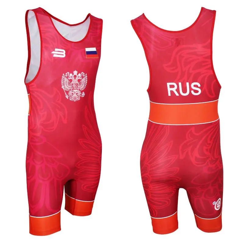 Трико борцовское BoyBo Profi Gerb красное BT30 от магазина Супер Спорт