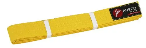 Пояс для единоборств Rusco Sport желтый от магазина Супер Спорт