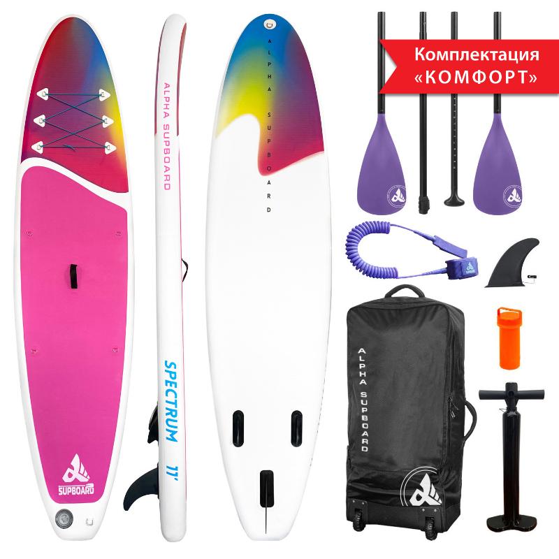 Надувная SUP-доска Сап борд (SUP board) SPECTRUM-11 COMFORT WHITE от магазина Супер Спорт